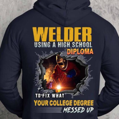 Welder Using a High School Diploma